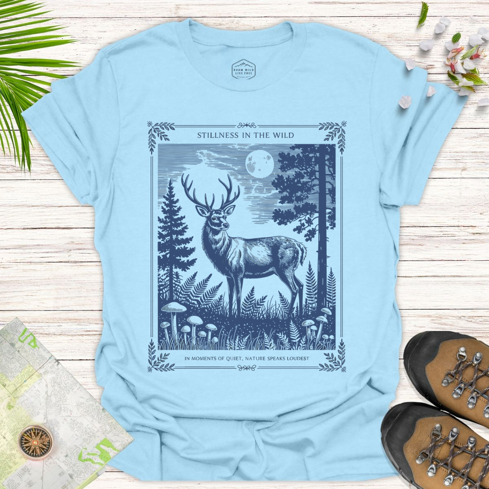 Stillness In The Wild Unisex T-Shirt - Light Blue