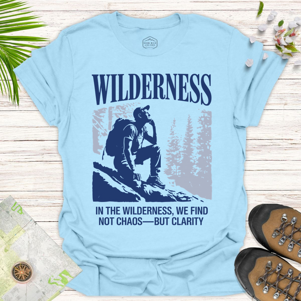 Wilderness Unisex T-Shirt - Light Blue