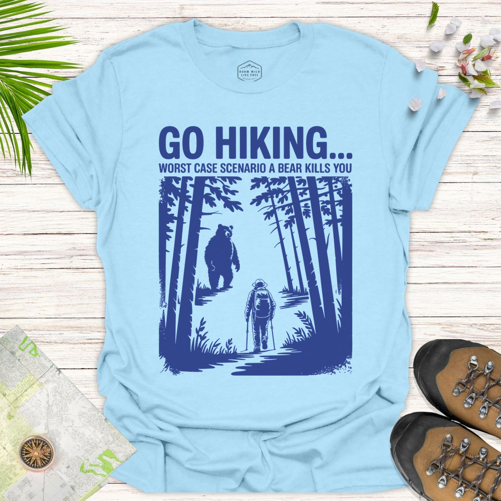 Bear Kills You Unisex T-Shirt - Light Blue