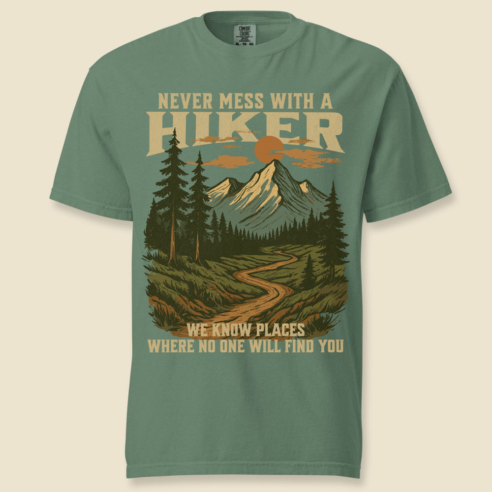 Never Mess Comfort Colors T-Shirt - Light Green