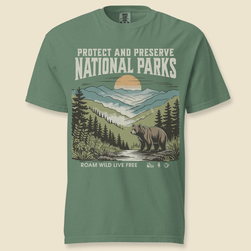 Great Smoky Mountains T-Shirt - Light Green