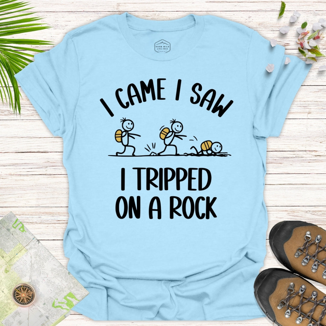 Tripped On A Rock Stick Figure Unisex T-Shirt