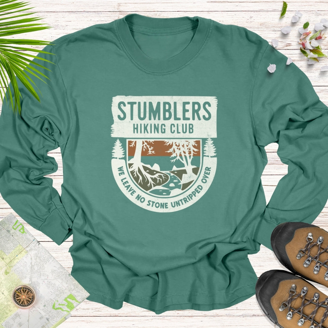 Stumblers Hiking Club Long Sleeve Unisex T-Shirt