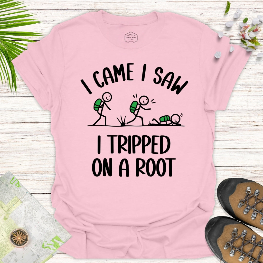 Tripped On A Root Stick Figure Unisex T-Shirt