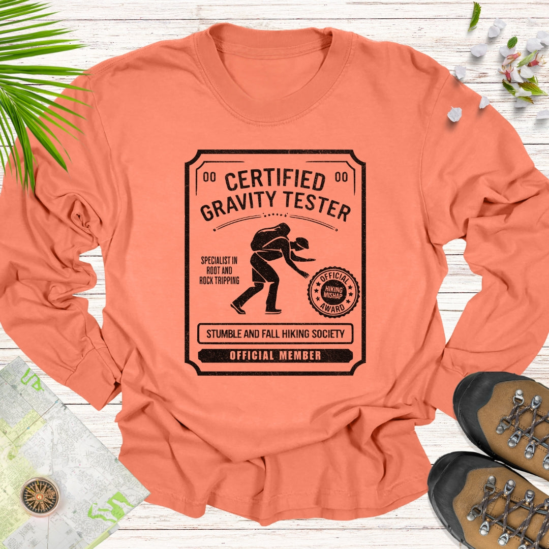 Certified Gravity Tester Long Sleeve Unisex T-Shirt