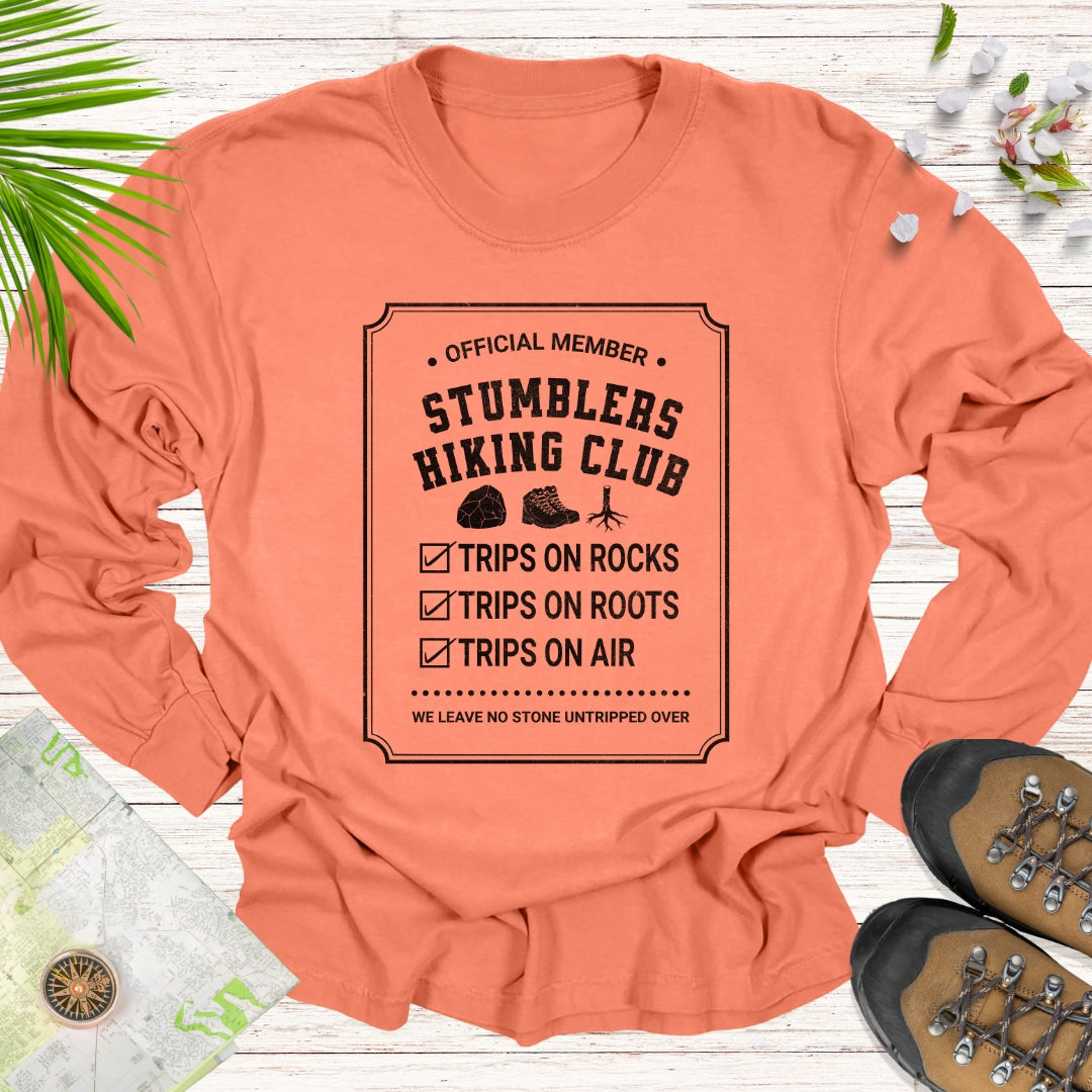 Official Member Stumblers Hiking Club Long Sleeve Unisex T-Shirt