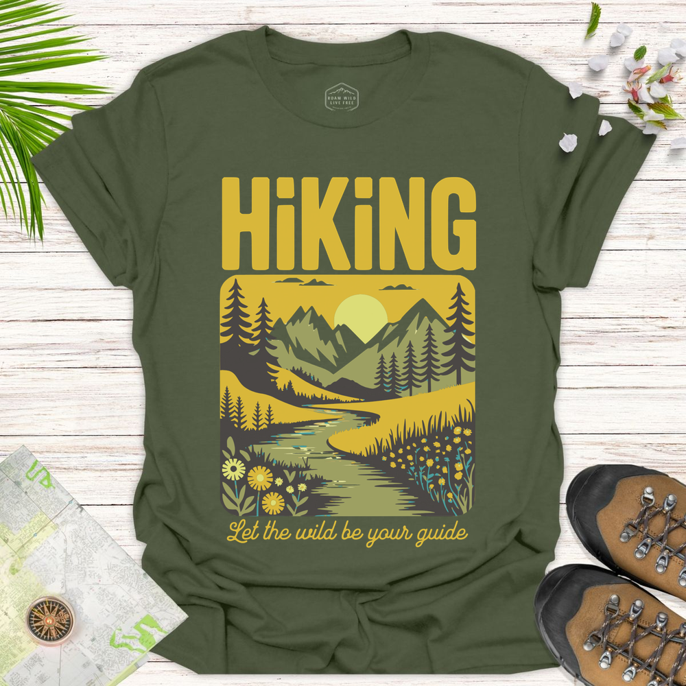 Let The Wild Be Your Guide Unisex T-Shirt - Military Green