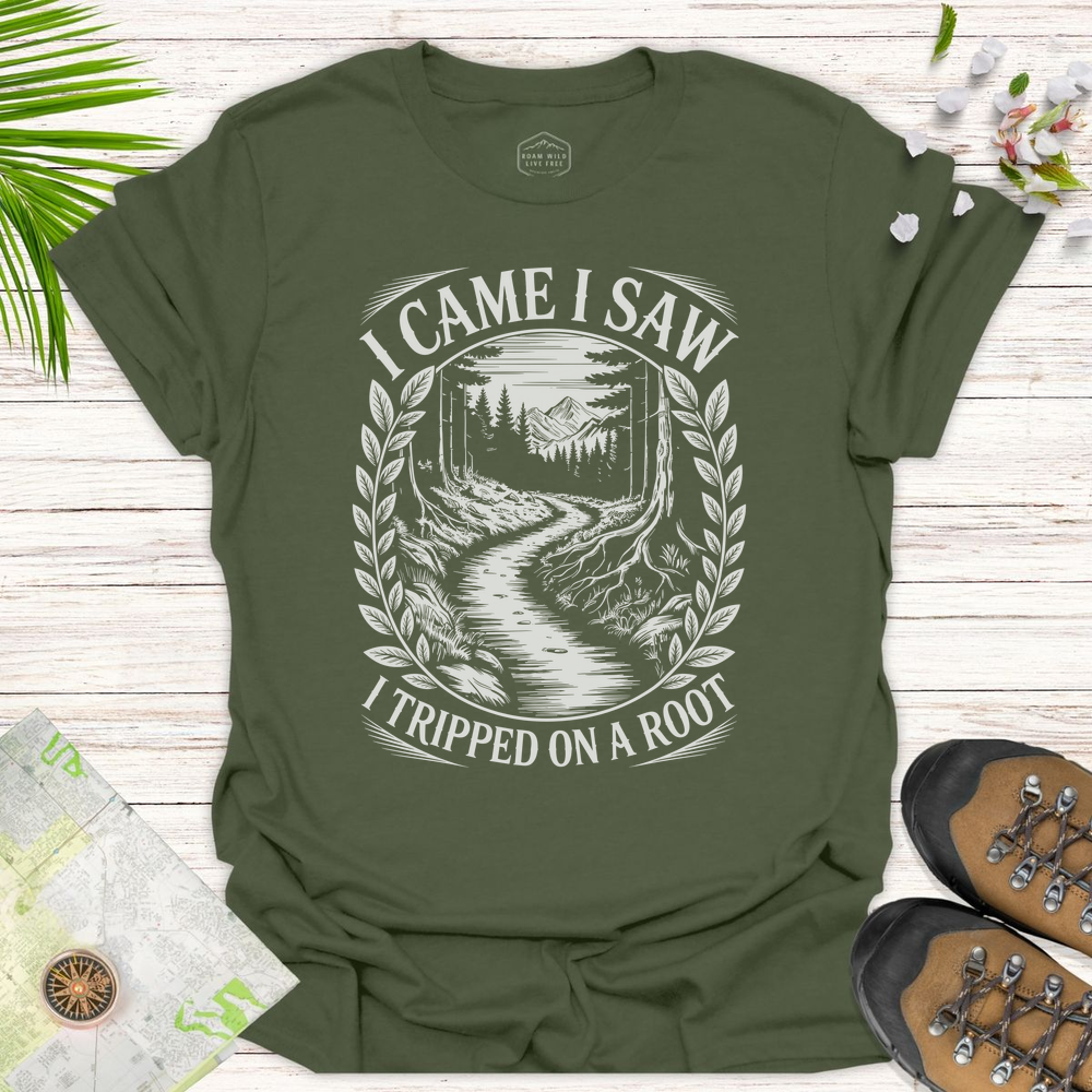 Vintage I Came I Saw Unisex T-Shirt - Military Green