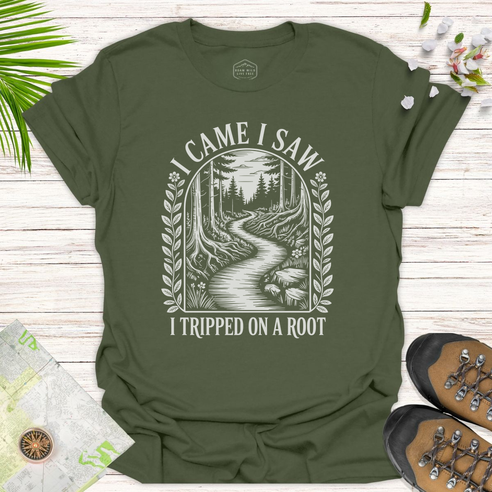 I Came I Saw Vintage Unisex T-Shirt - Military Green