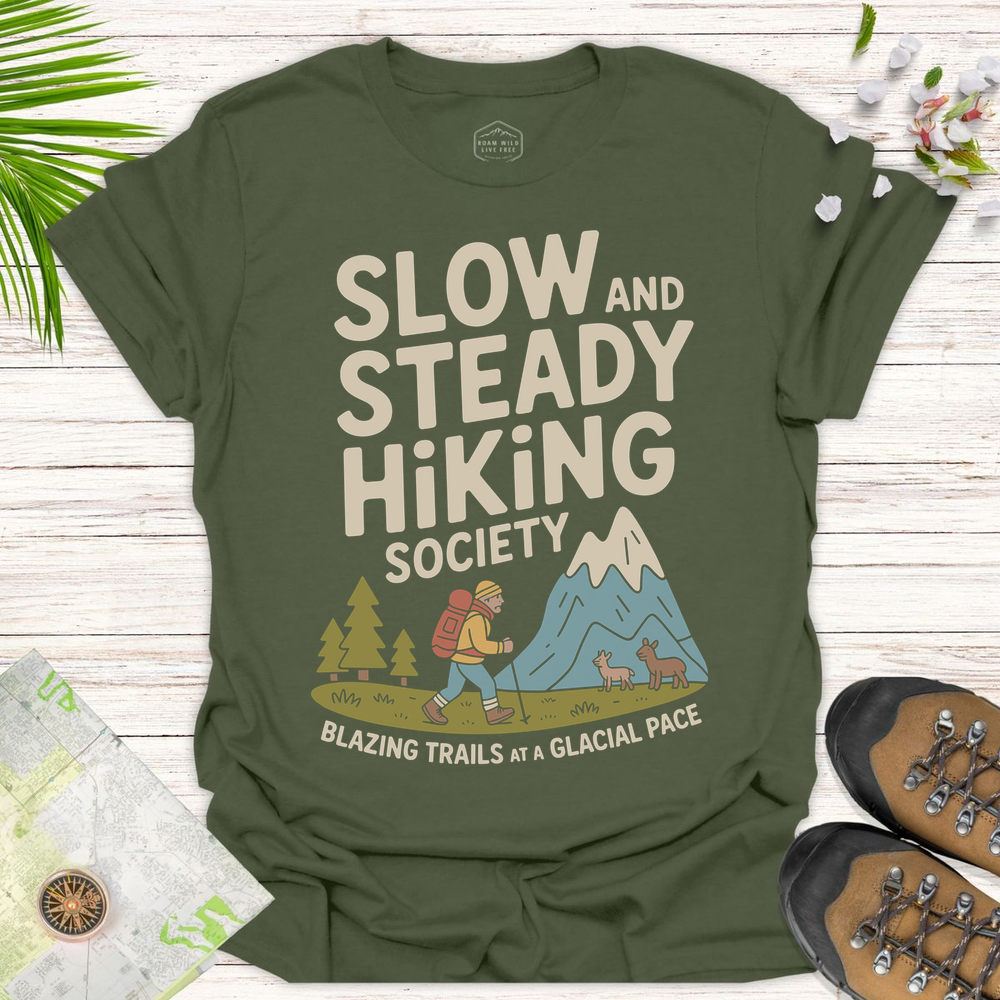 Slow And Steady Unisex T-Shirt - Military Green