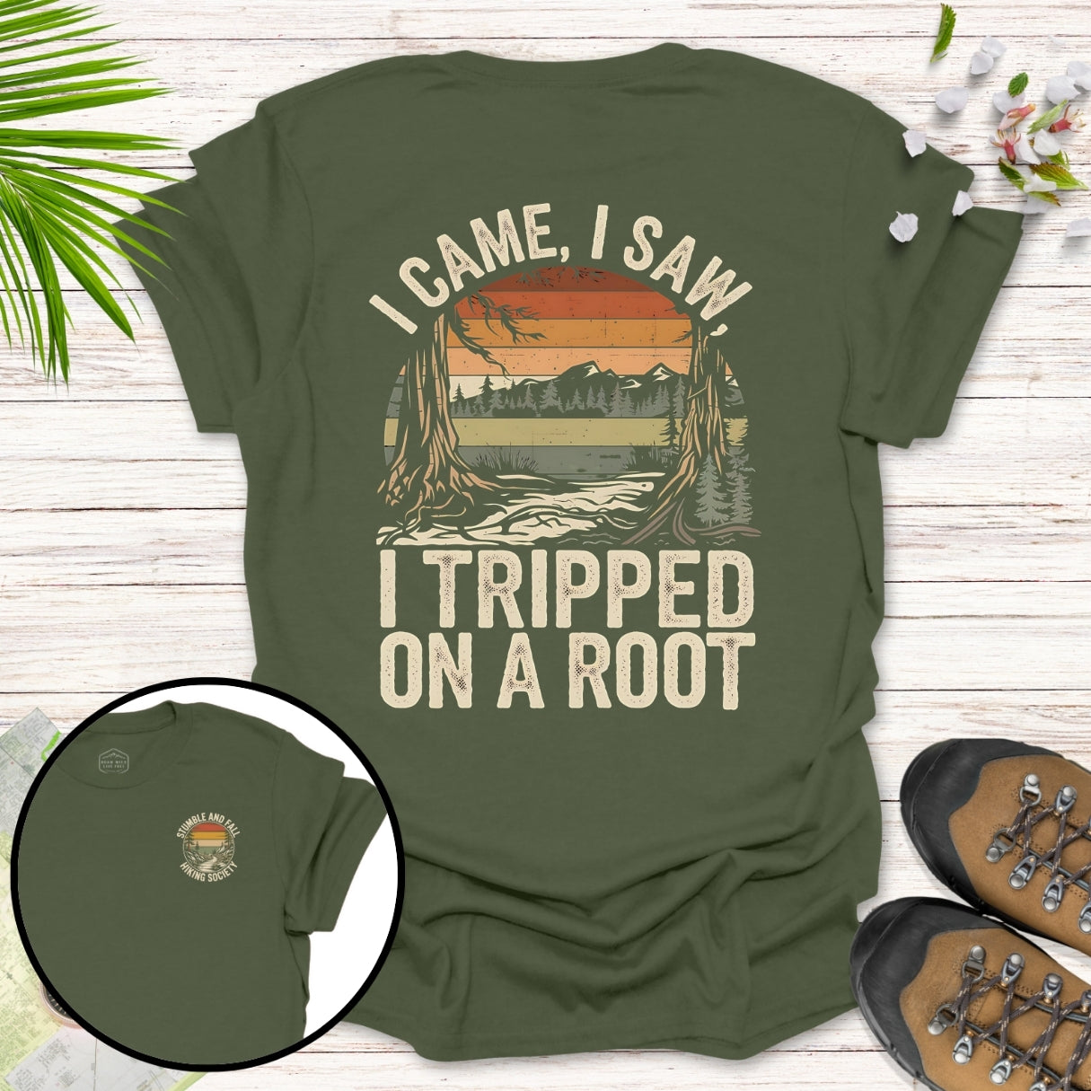 Tripped On A Root Retro T-Shirt