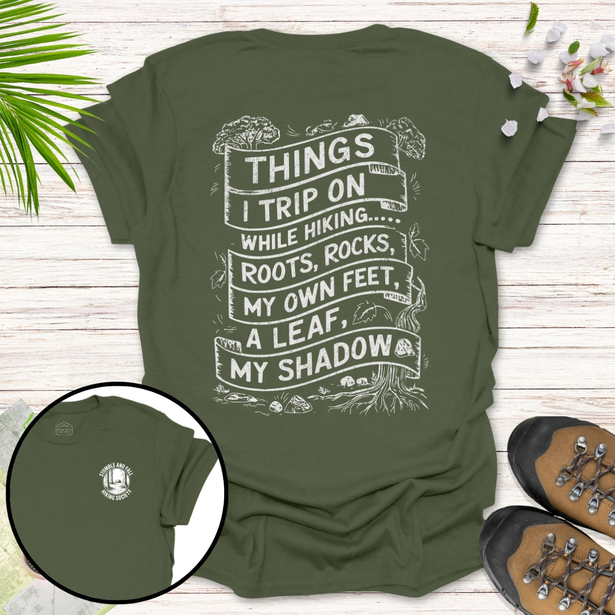 Things I Trip On Front And Back T-Shirt