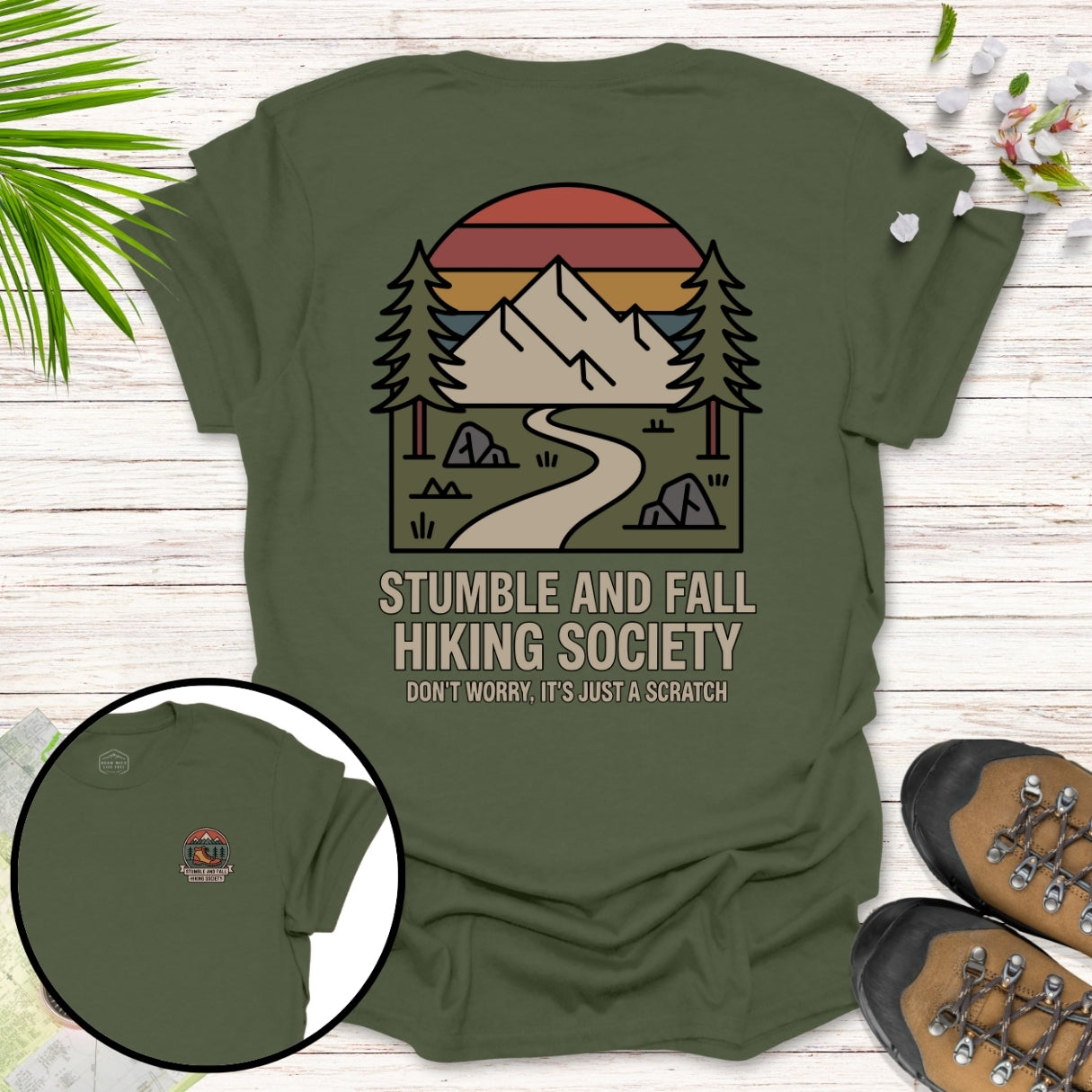 Stumble and Fall Retro Sunset T-Shirt