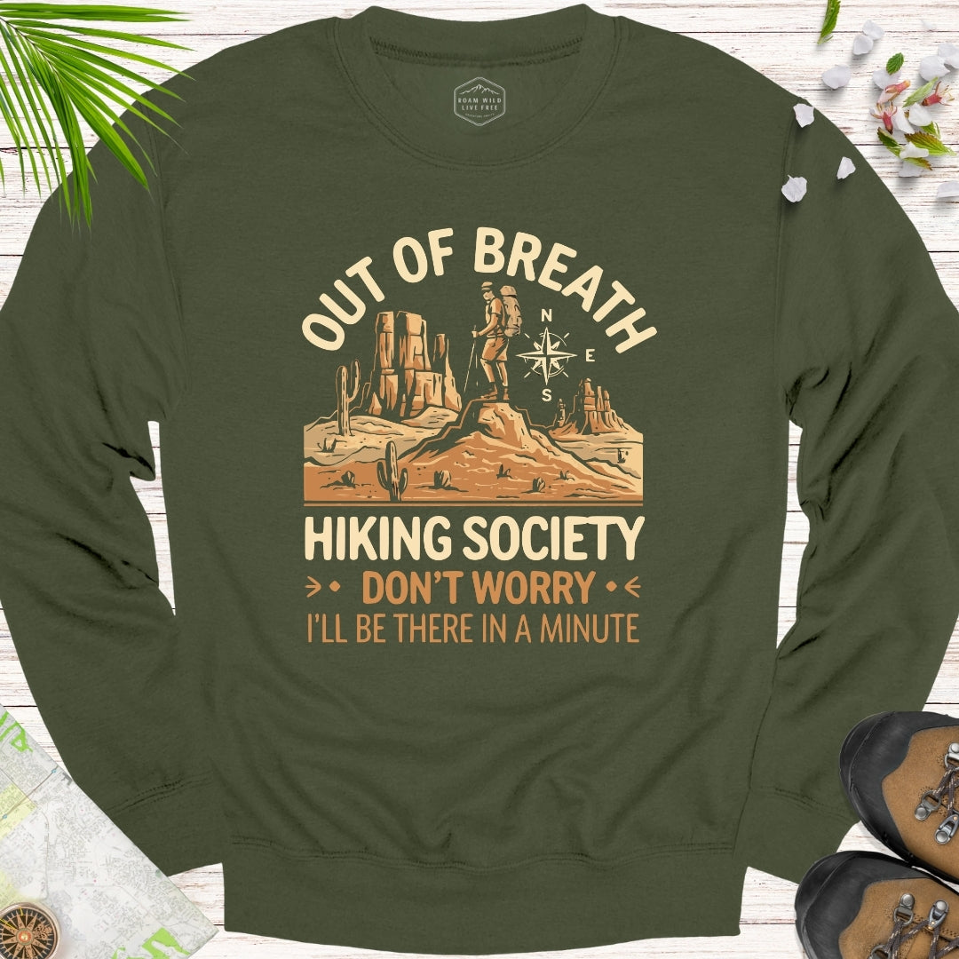 Out Of Breath Hiking Society Desert Edition Unisex Sweatshirt