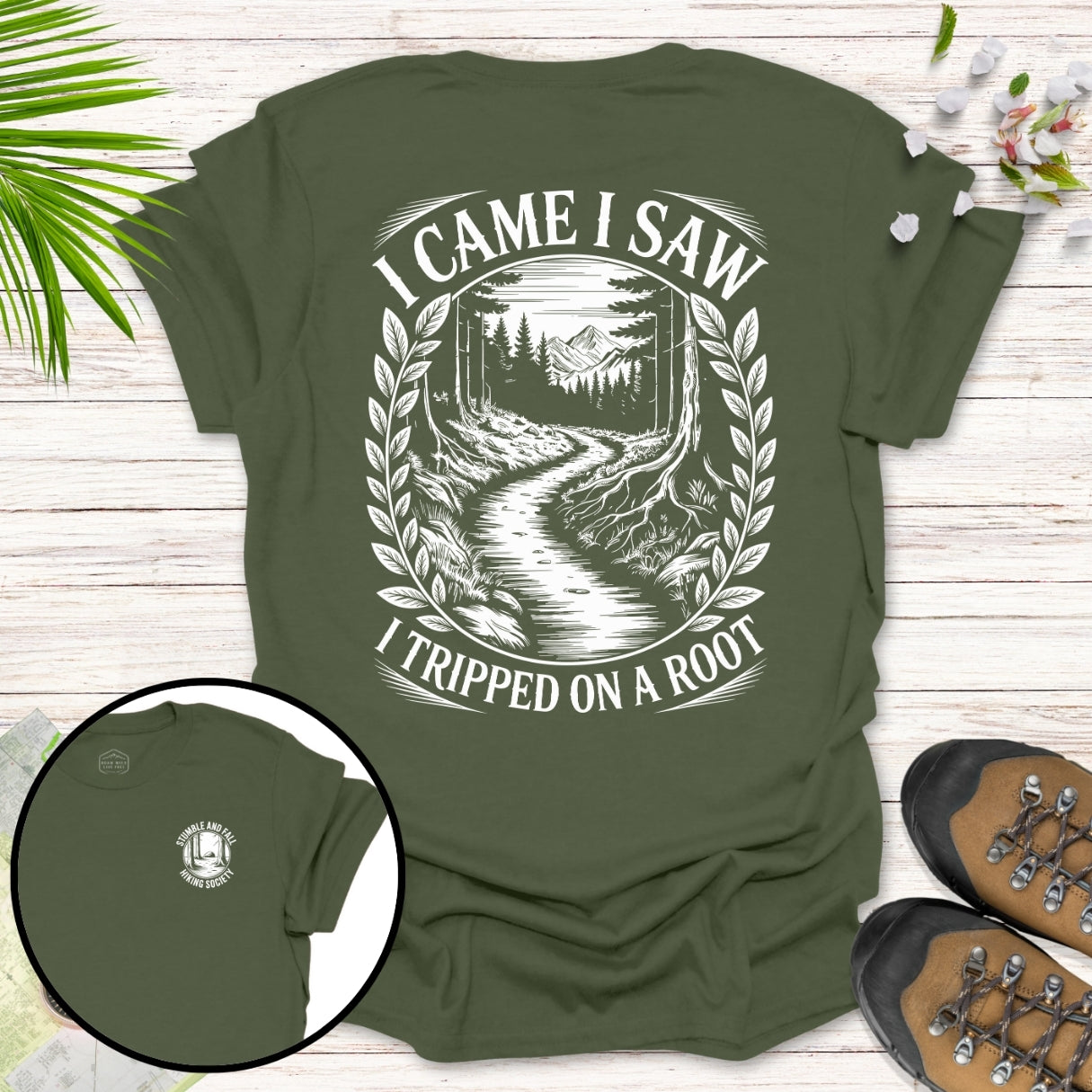 I Came I Saw I Tripped Ornate T-Shirt
