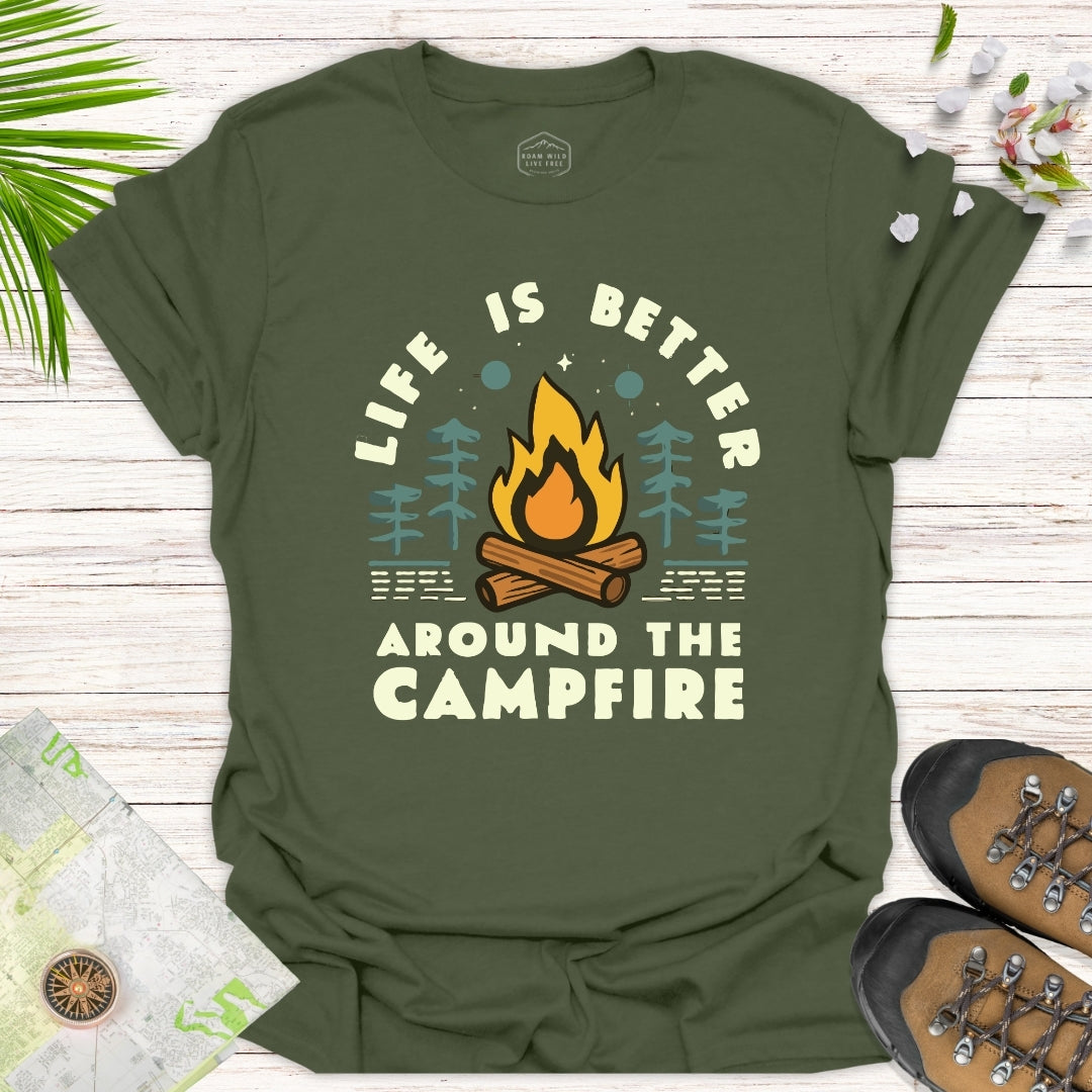 Life Is Better Around The Campfire Unisex T-Shirt