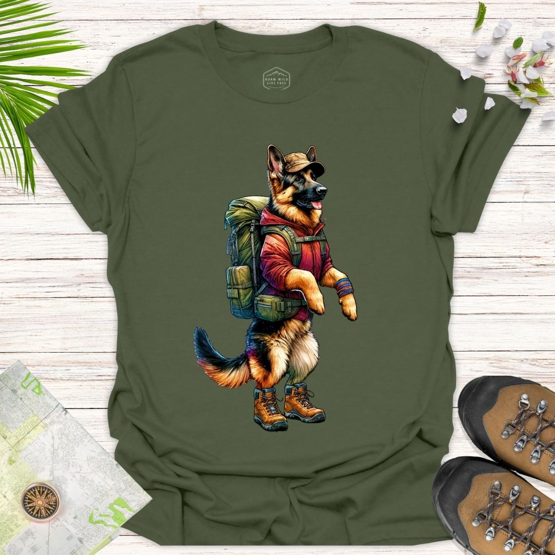 Animal Adventurer German Shepherd Unisex T Shirt