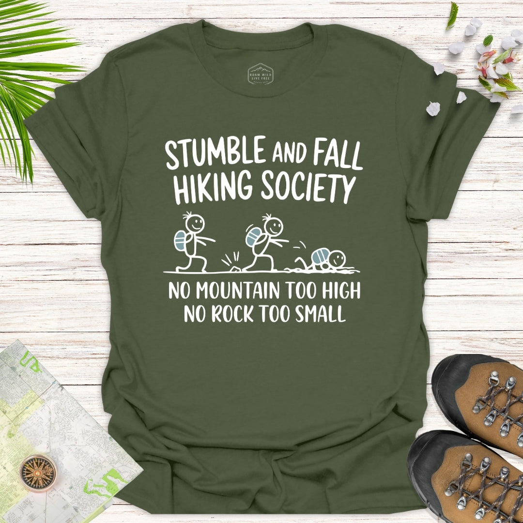 No Rock Too Small Stick Figure Unisex T-Shirt