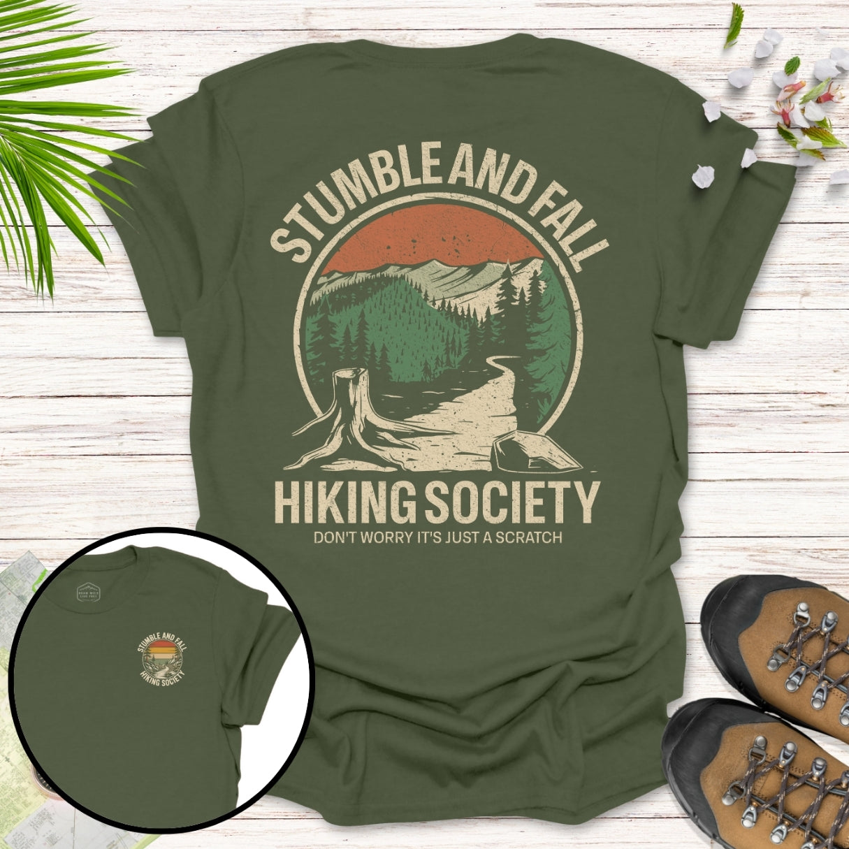Stumble and Fall Front And Back T-Shirt