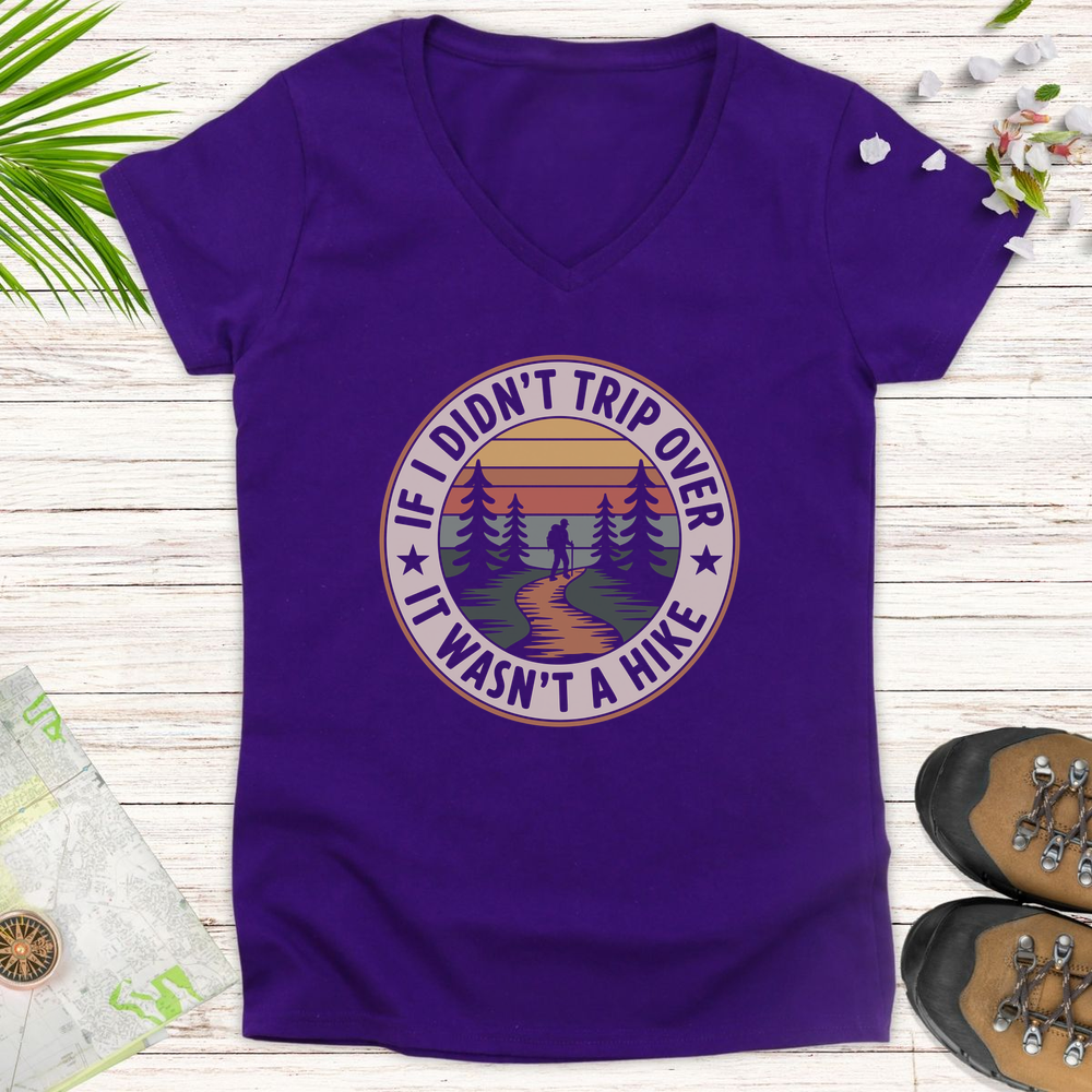 If I Didn't Trip Women's V-Neck T-Shirt - Purple