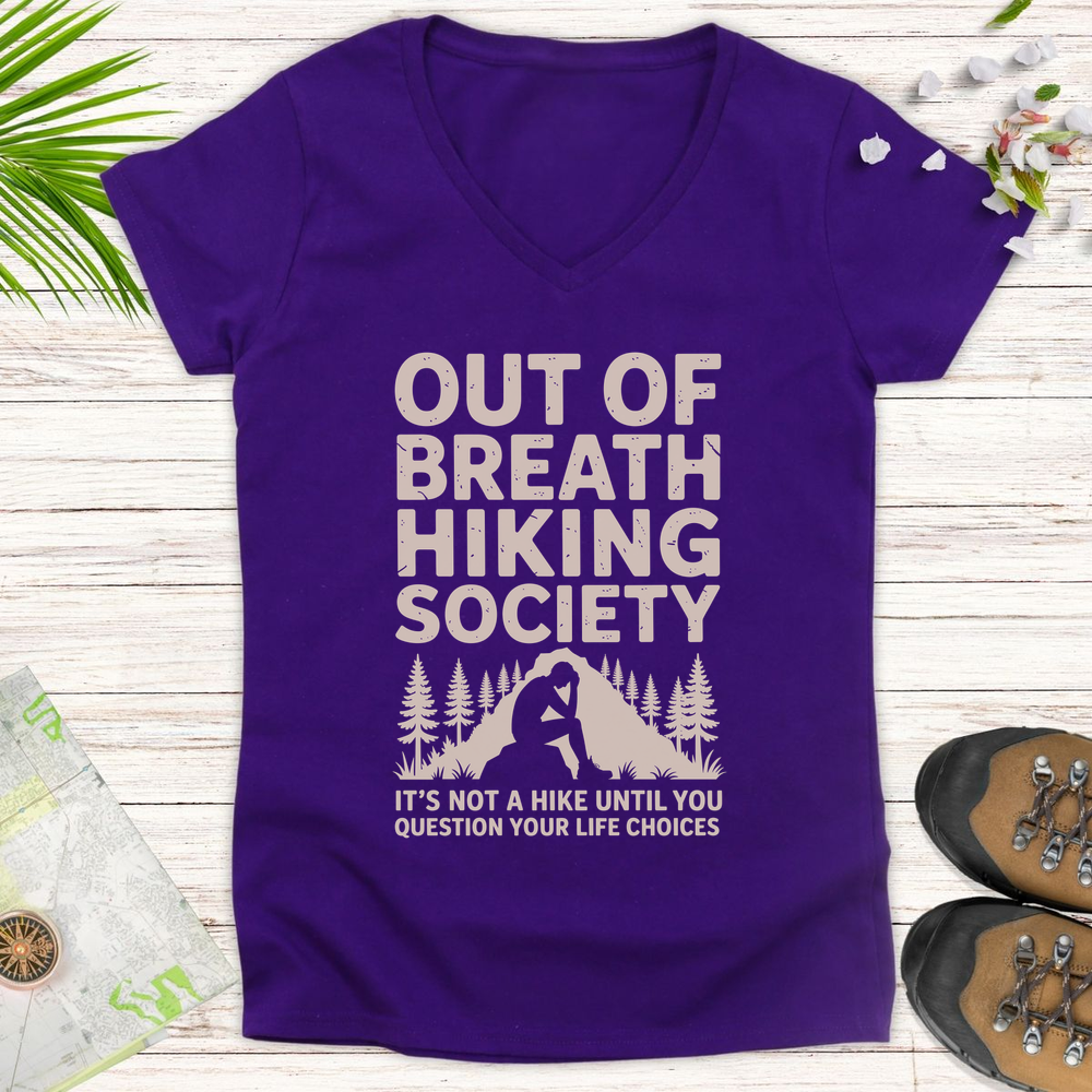 Question Your Life Choices Women's V-Neck T-Shirt - Purple