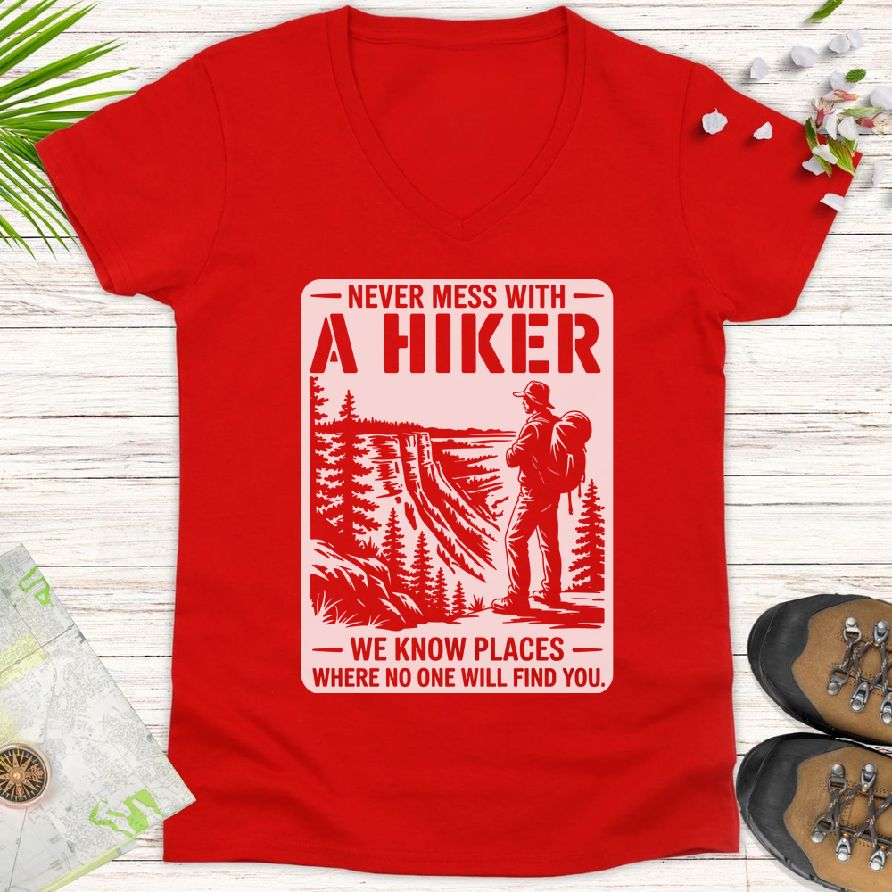 We Know Places Women's V-Neck T-Shirt - Red