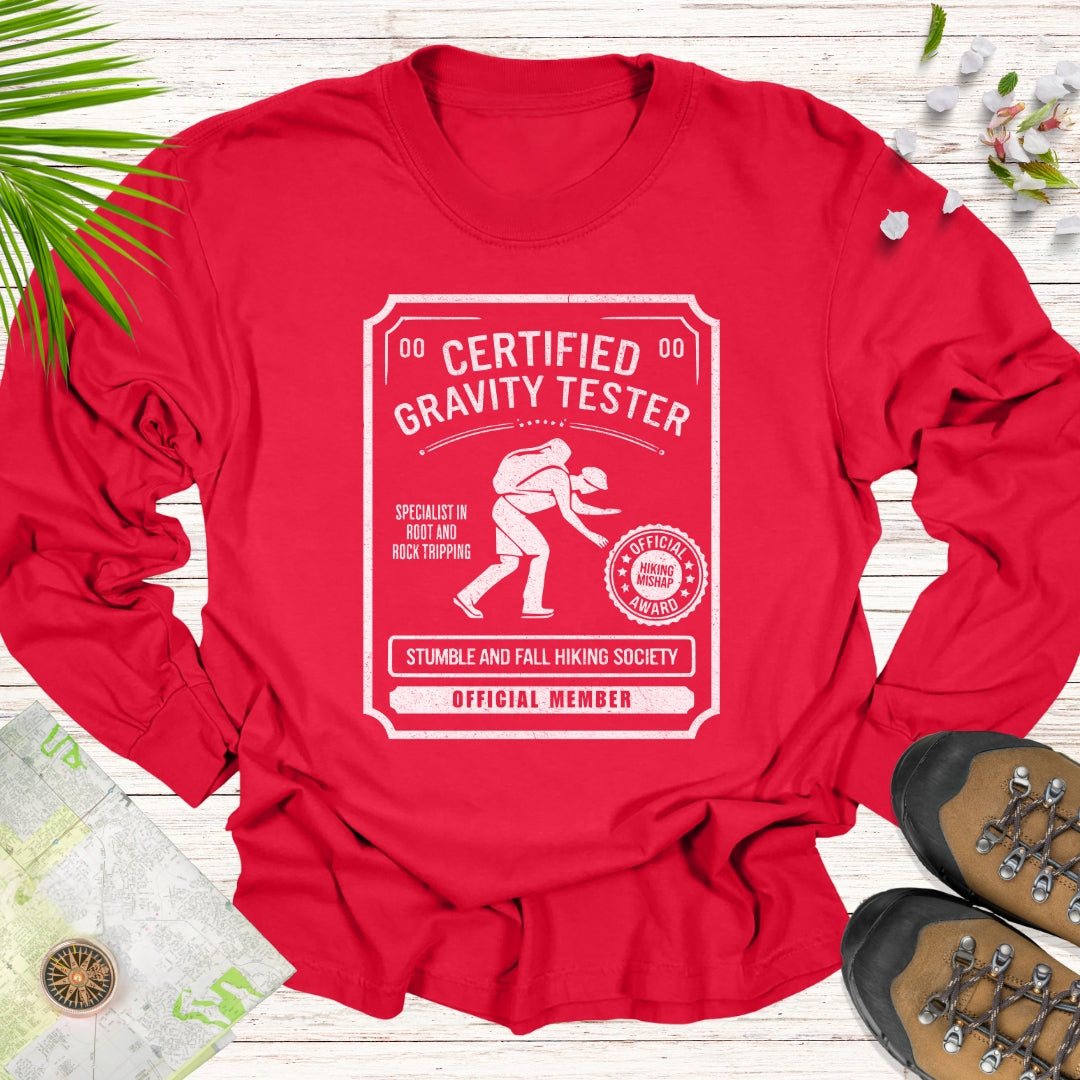 Certified Gravity Tester Long Sleeve Unisex T-Shirt