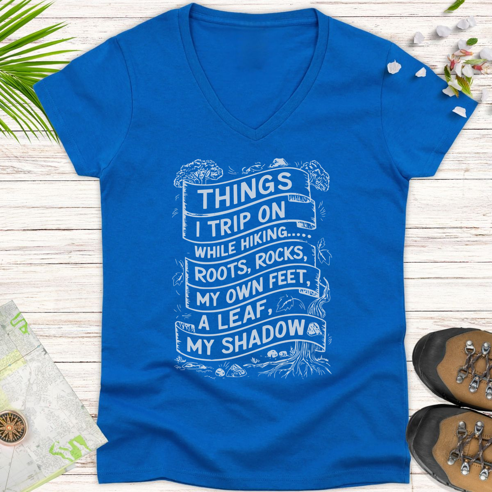 Things I Trip On Women's V-Neck T-Shirt - Royal