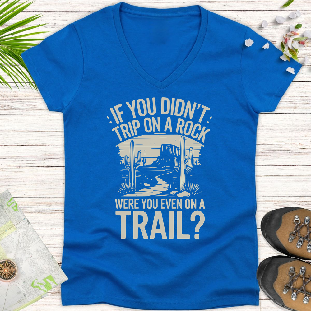 Trip On A Rock Women's V-Neck T-Shirt - Royal
