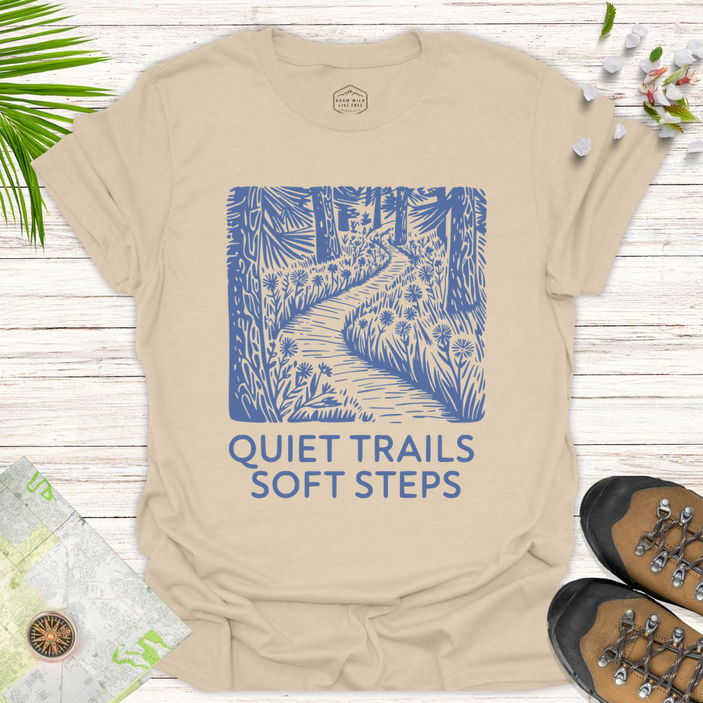 Quiet Trails Unisex T-Shirt - Sand