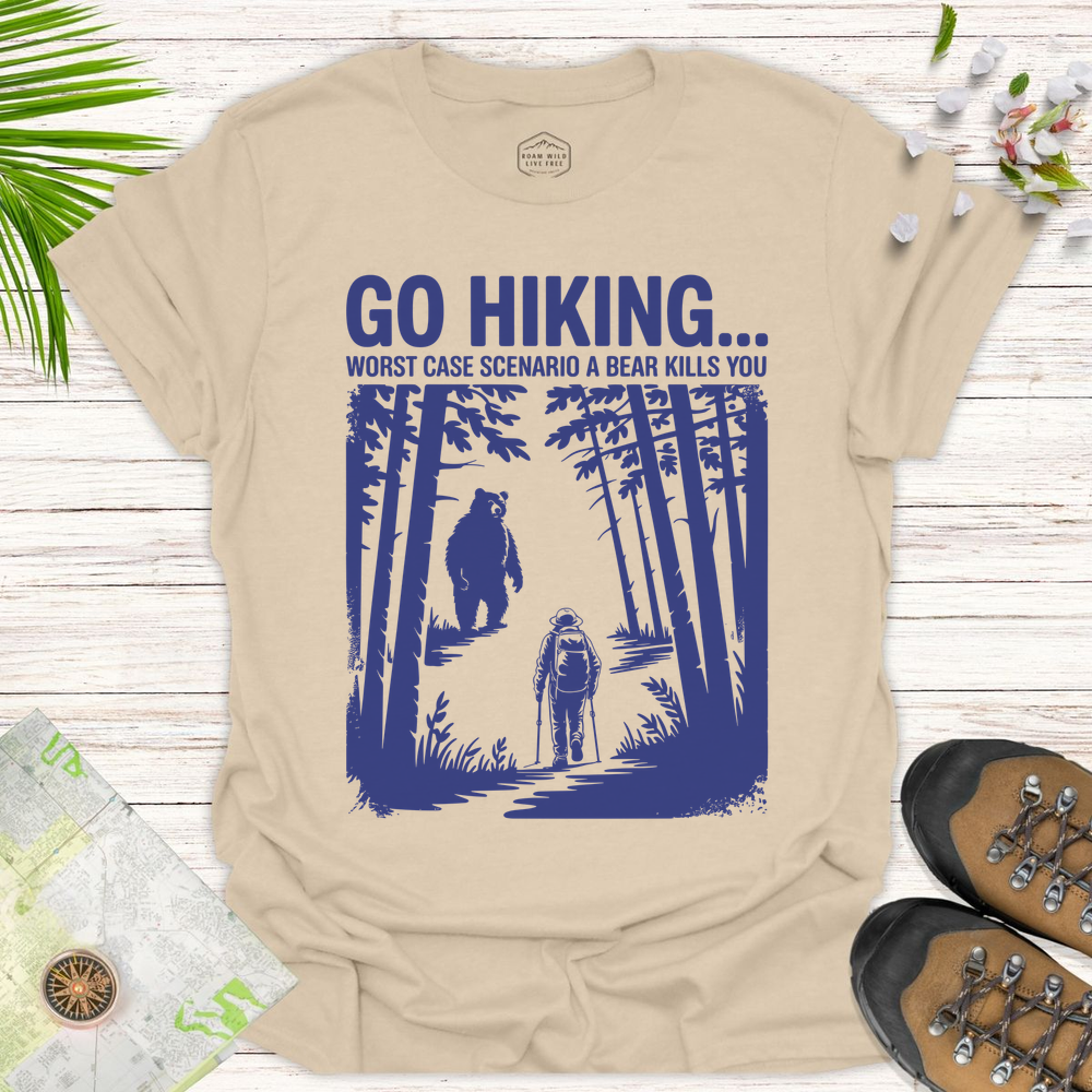 Bear Kills You Unisex T-Shirt - Sand