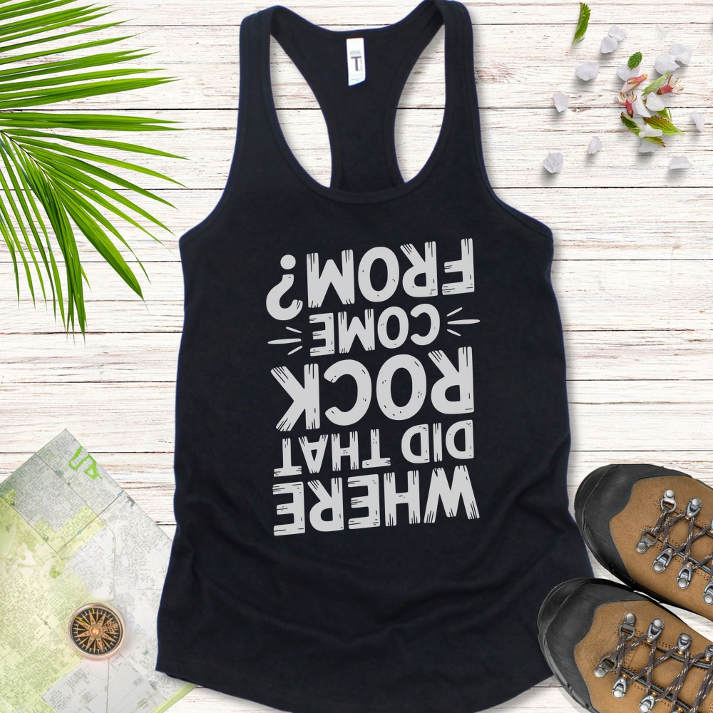 Where Did That Rock Come From Women's Tank Top - Solid Black