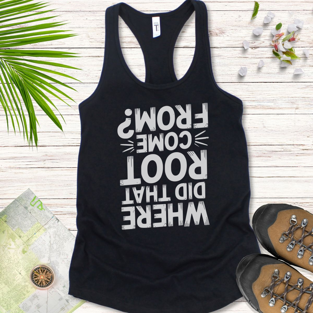 Where Did That Root Come From Women's Tank Top - Solid Black