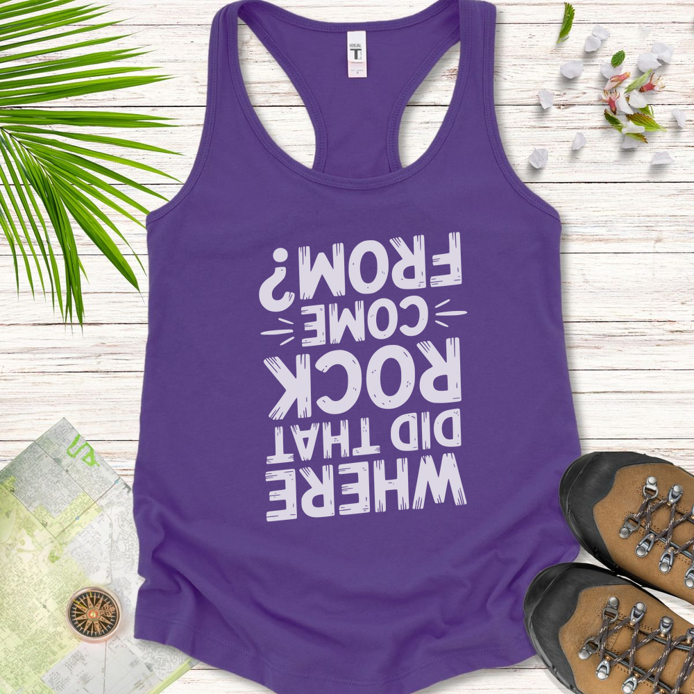 Where Did That Rock Come From Women's Tank Top - Solid Purple Rush