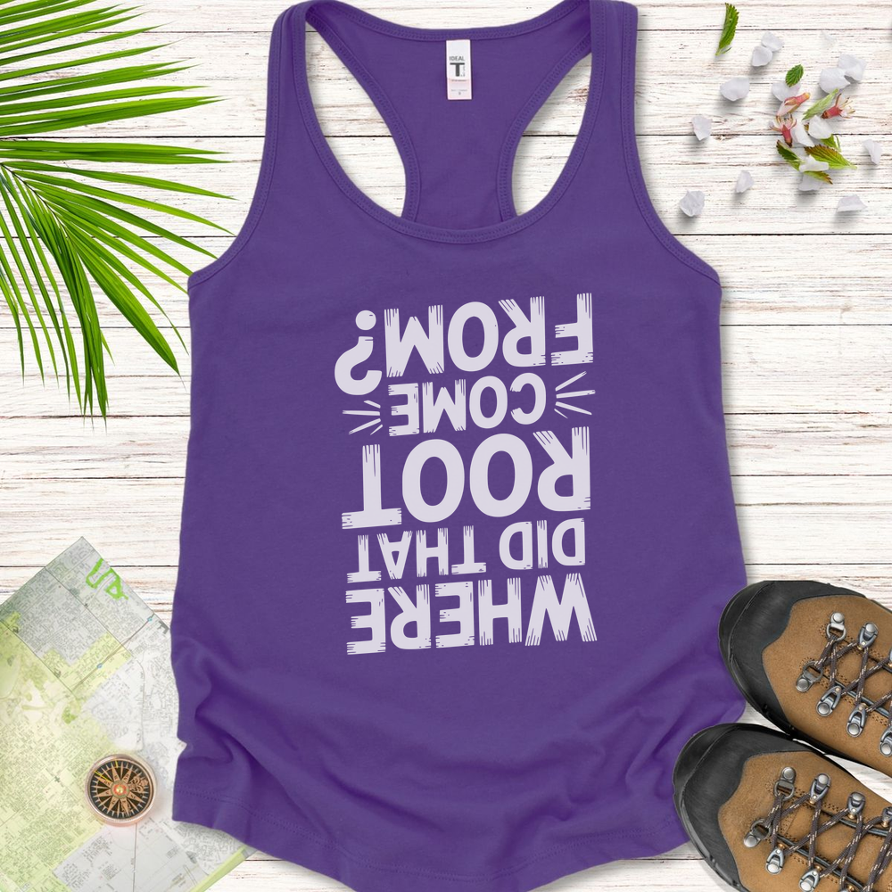 Where Did That Root Come From Women's Tank Top - Solid Purple Rush