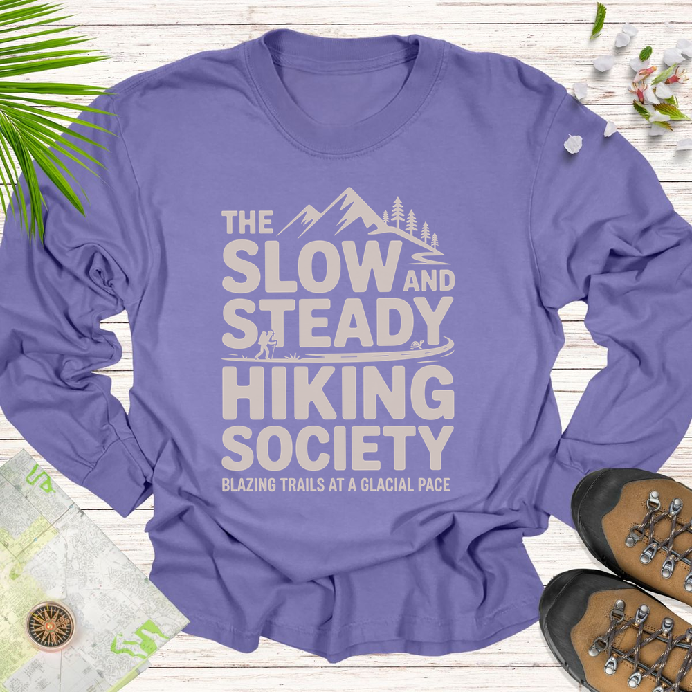 The Slow And Steady Long Sleeve Unisex T-Shirt - Violet