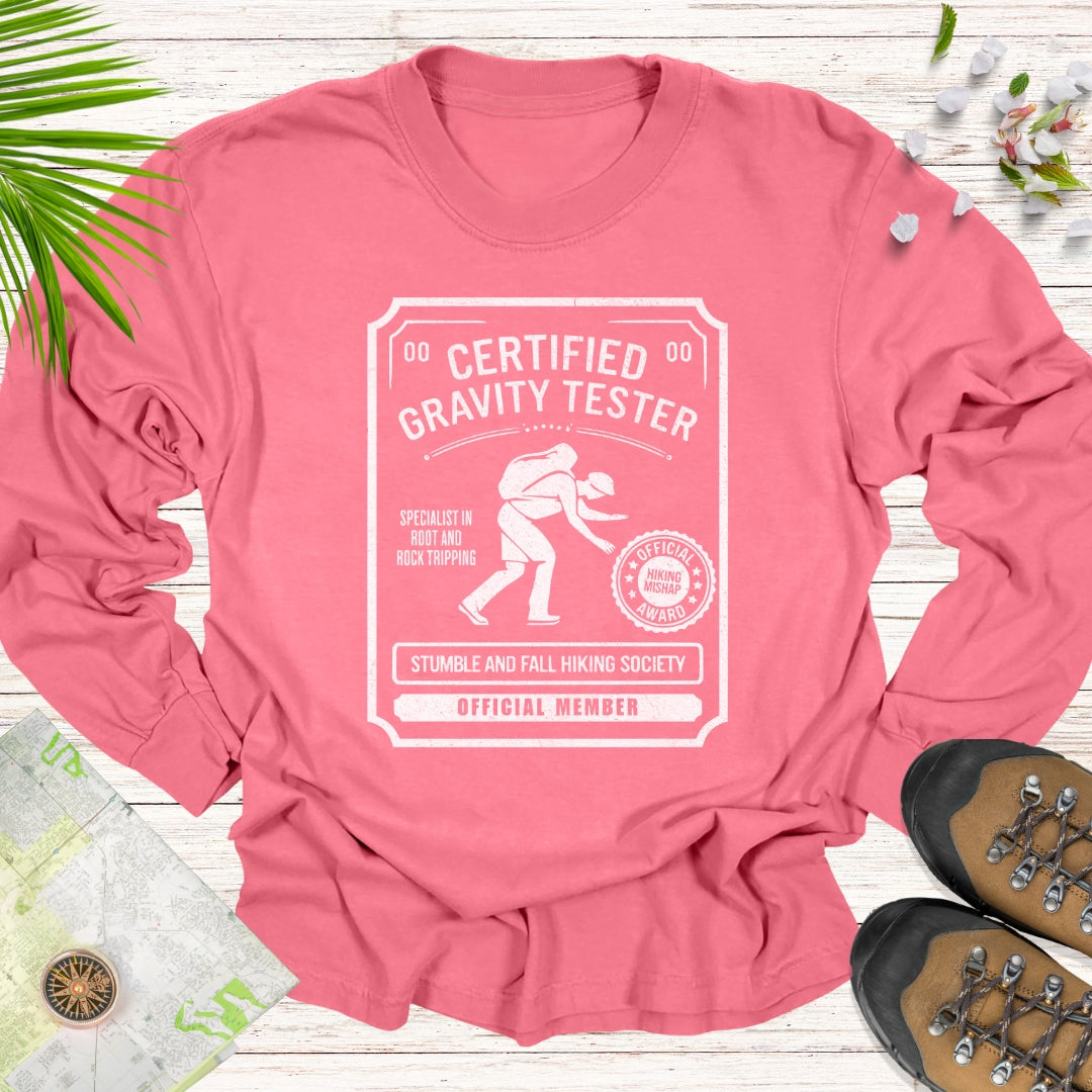 Certified Gravity Tester Long Sleeve Unisex T-Shirt