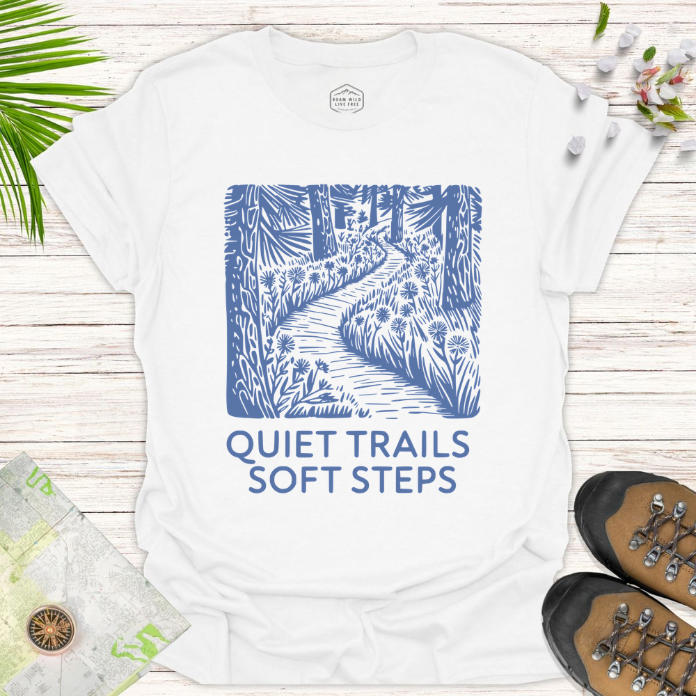 Quiet Trails Unisex T-Shirt - White