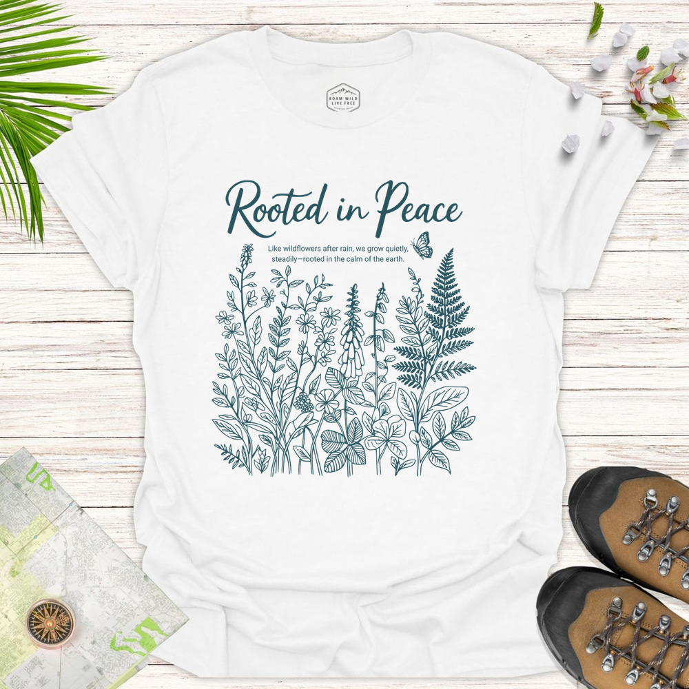 Rooted In Peace Unisex T-Shirt - White