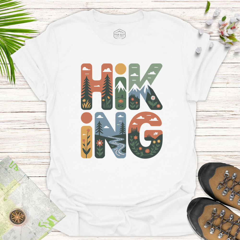 Hiking Unisex T-Shirt - White