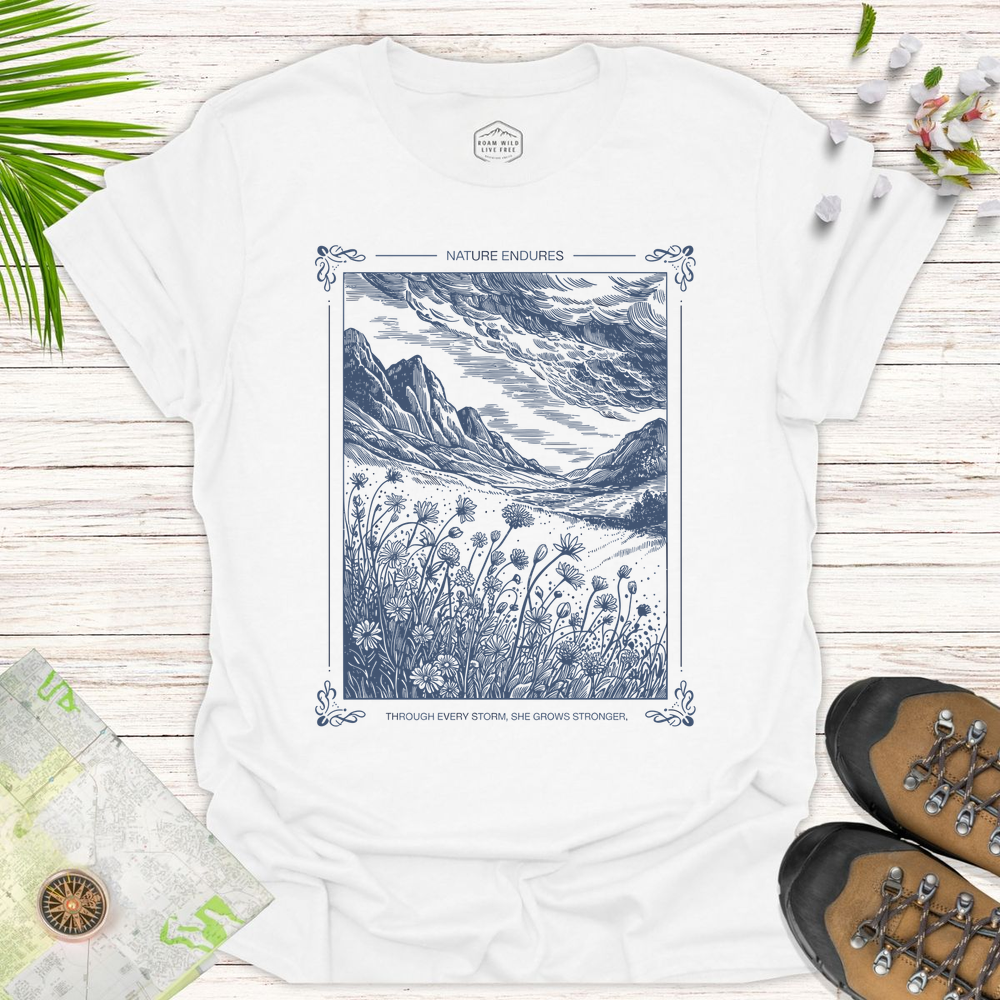 Nature Endures Unisex T-Shirt - White