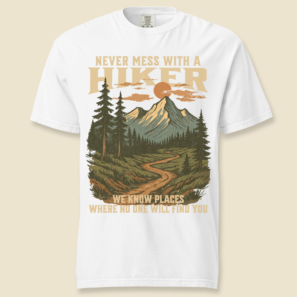 Never Mess Comfort Colors T-Shirt - White