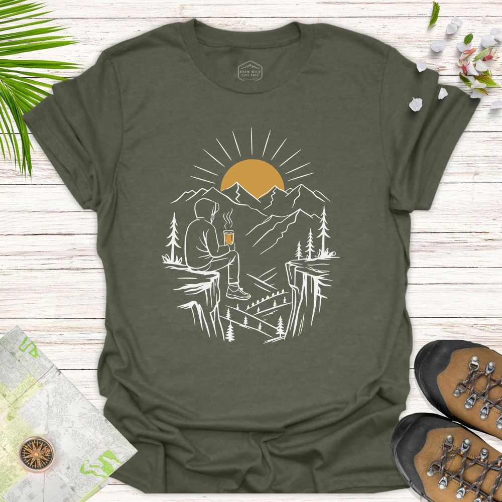 Coffee At Sunrise Unisex T-Shirt