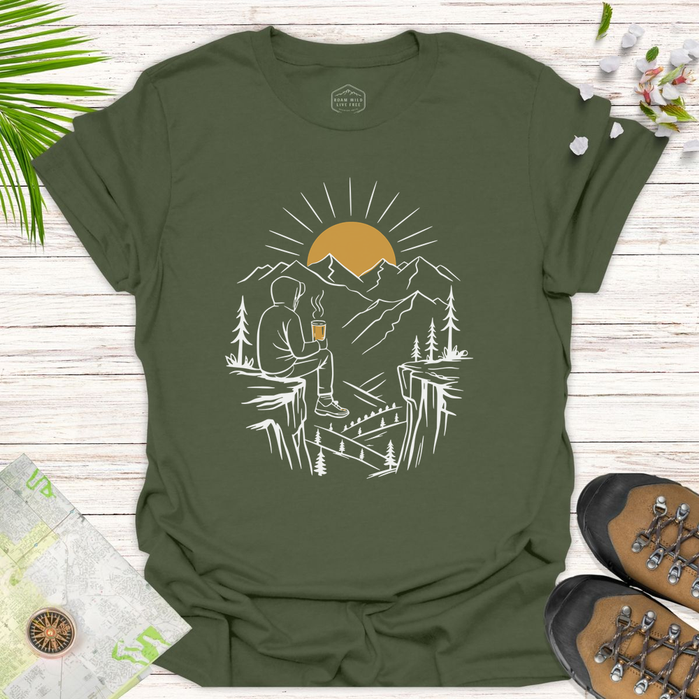 Coffee At Sunrise Unisex T-Shirt