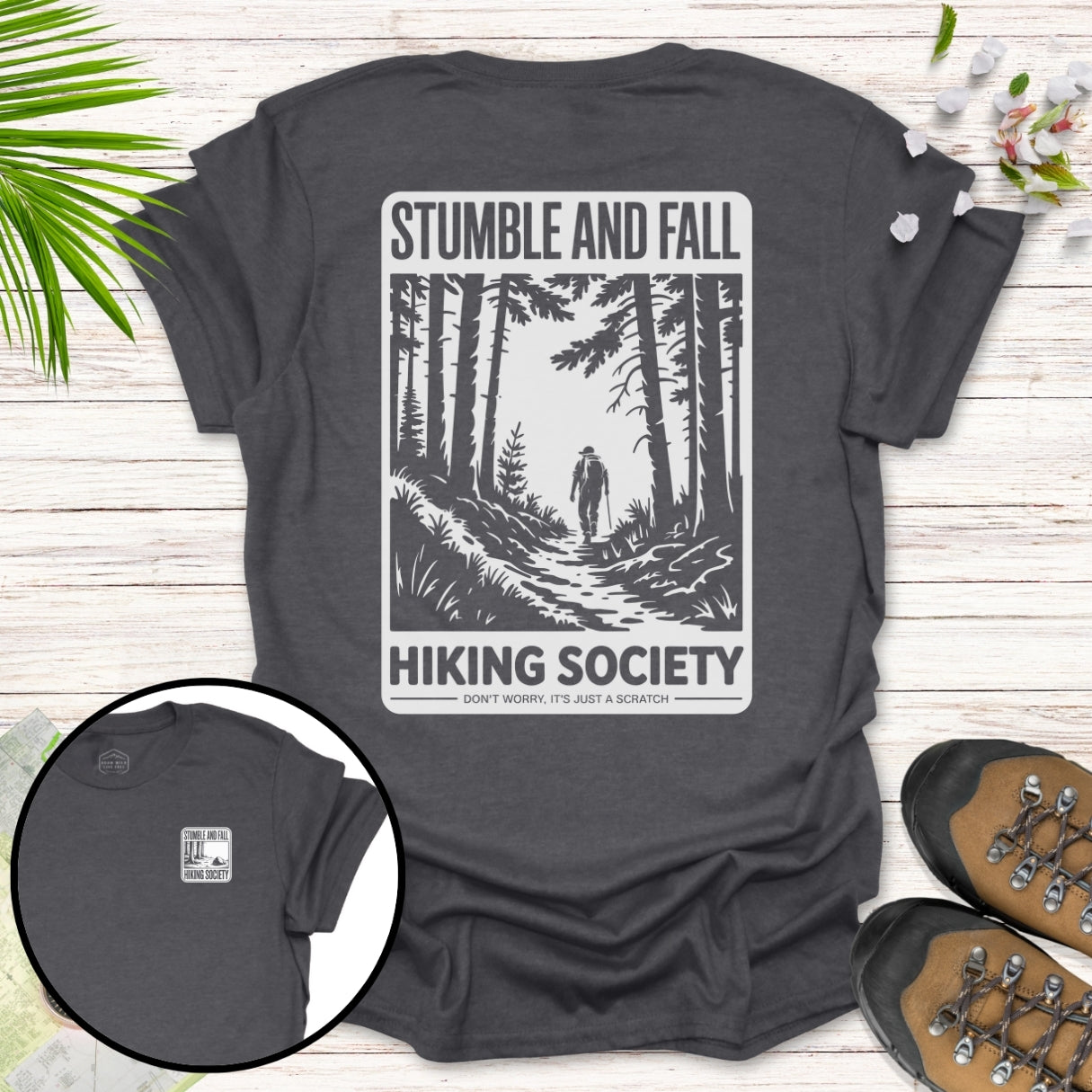 Stumble and Fall Society Front And Back T-Shirt