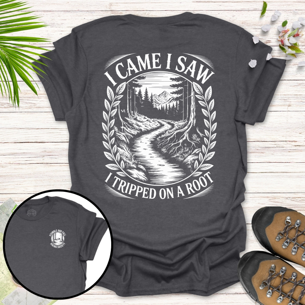 I Came I Saw I Tripped Ornate T-Shirt
