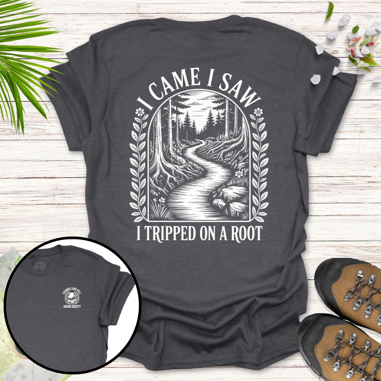 I Came I Saw Vintage Front And Back T-Shirt