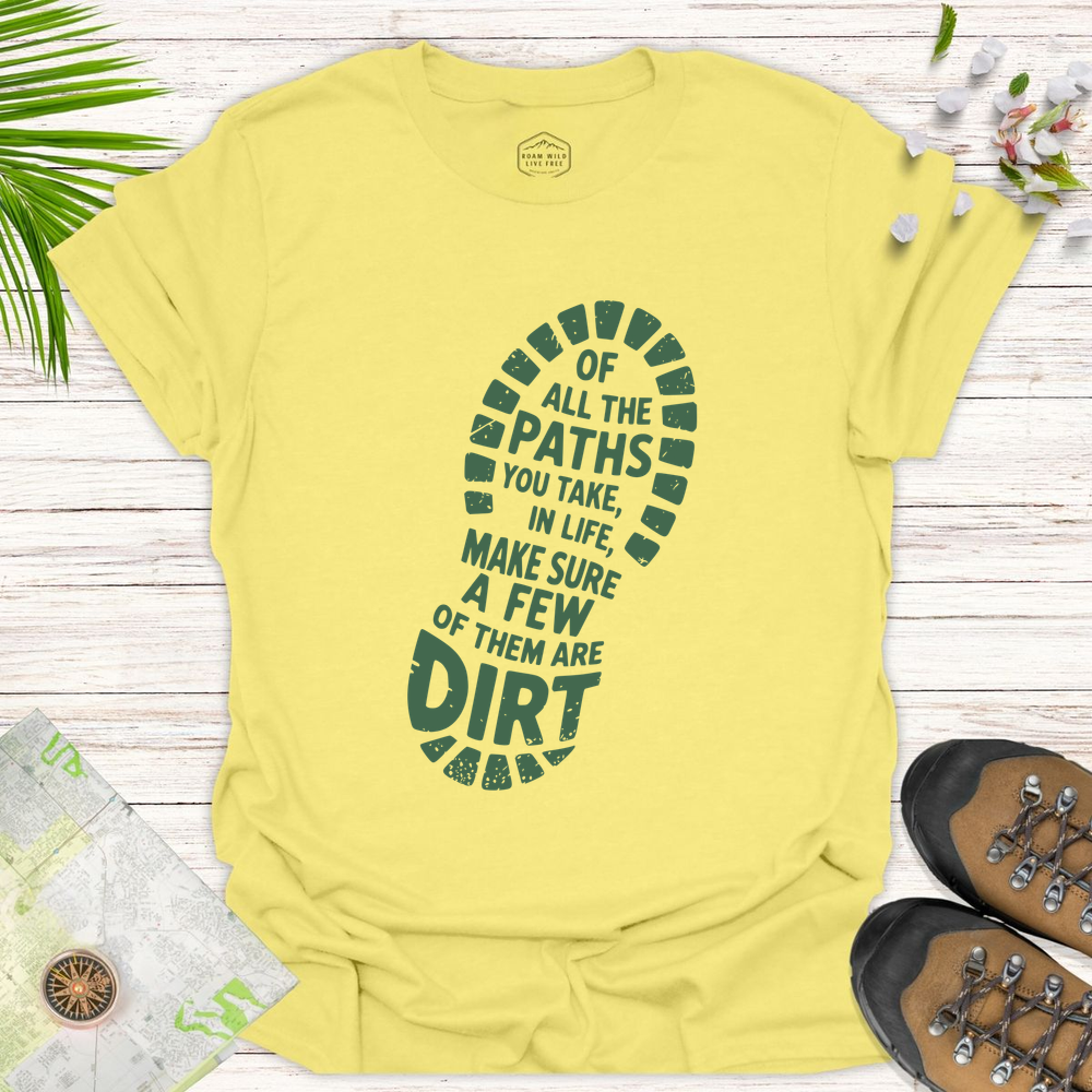 Dirt Path Boot Print Unisex T-Shirt