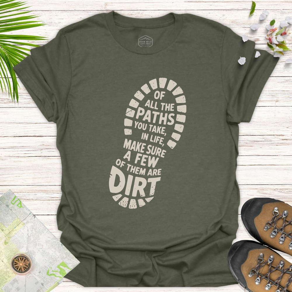 Dirt Path Boot Print Unisex T-Shirt