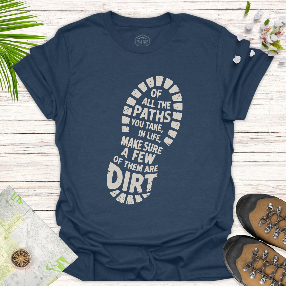 Dirt Path Boot Print Unisex T-Shirt